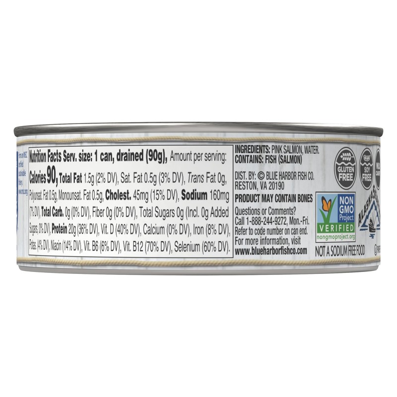 Blue Harbor Fish Co. Wild Pink Salmon in Water No