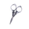 Mini Folding Scissors Stainless Steel Cutter with Keyring Hole Glassess
