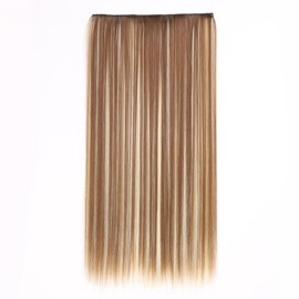 Honey Blonde Highlighted Straight Clip-In Hair Extension