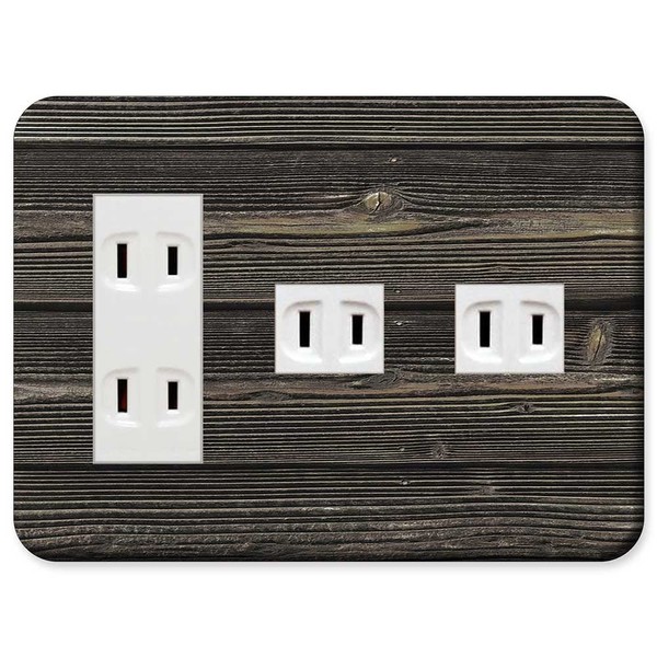Panasonic WTF7075W Outlet Plate [Cosmo Series Wide 21] Outlet Plate [3 Row for 5 Cos+1 Co] Outlet Cover Switch Plate Wood Grain Pattern 250 Design 026-050 031 Made in Japan