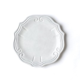 Vietri Incanto Baroque European Dinner Plate, 11" Terra Marrone Ceramic Plate Dinnerware
