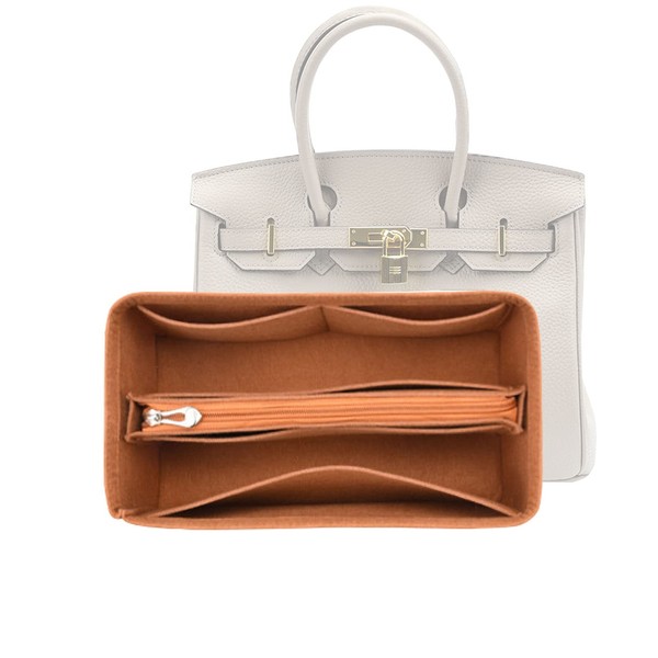 Lckaey Purse Organizer for Hermes birkin bag 30 Felt organizer