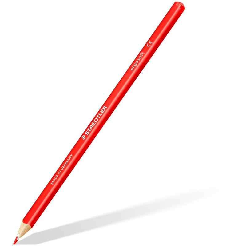 Staedtler ergosoft 157 M24JB Triangular Coloured Pencils, Non-Slip Soft Surface,