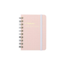 Delphonics Rolburn Notebook with Pocket, Schola, Mini (Baby Pink)