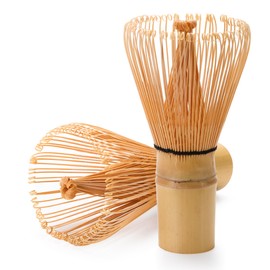 DiDiBirDi Handcrafted Bamboo Matcha Whisk, Traditional Japanese Chasen Matcha Stirrer, 100% Handmade from natural Bamboo (2Pcs)