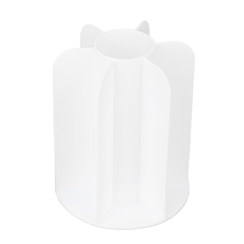 Makeup Brush Holder 360 Degree Rotatable Large Capacity Dustproof Cosmetics