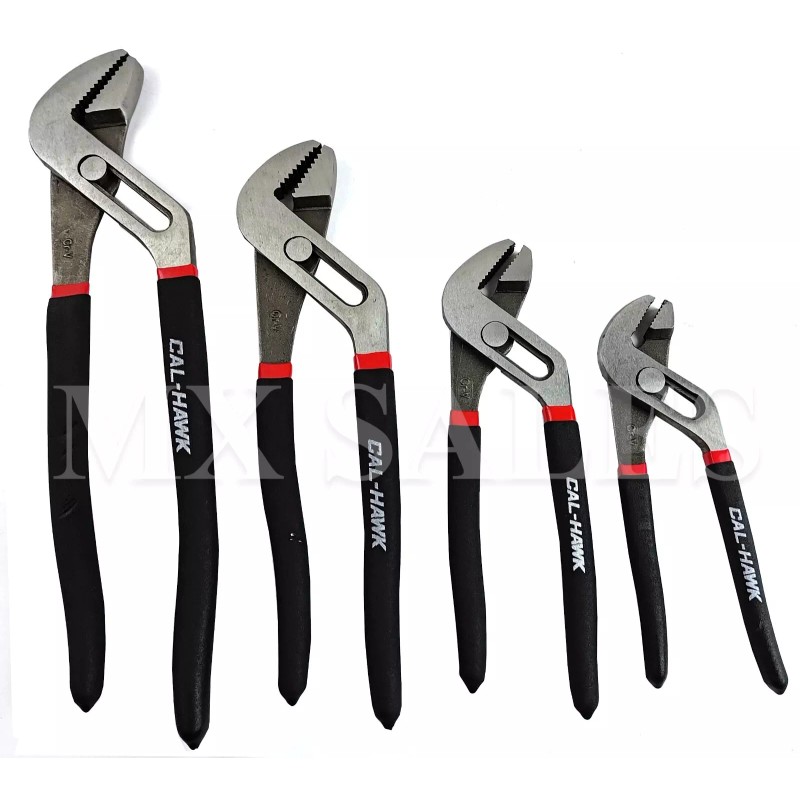 CALHAWK 4PC WATER PUMP GROOVE JOINT PLIERS SET HEAVY DUTY