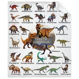 DOREALA Dinosaur Blanket Flannel Fleece Blanket Throw Couch Microfiber Soft Cozy Lightweight Luxury Bed Blanket 80"x60"for Adult