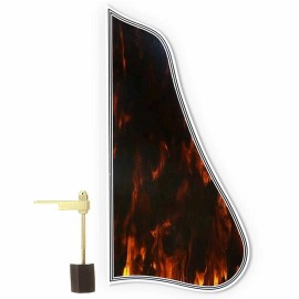 MIJ NEW Bound SMALL Tortoise Pickguard for Gibson® Cutaway Style Jazz Gold Bracket