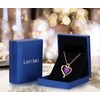 LAVUMO Heart Necklace for Women 925 Sterling Silver Love Cubic
