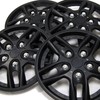 TuningPros WSC3-515B15 4pcs Set Snap-On Type (Pop-On) 15-Inches Matte Black