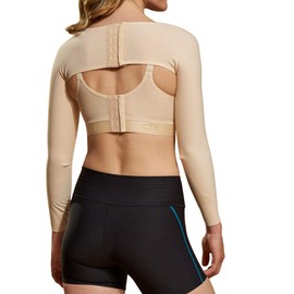 MARENA SL Recovery Full-length Arm Sleeves Post Surgical Support - XXXL, Beige