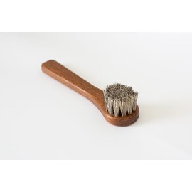 Meltonian Dauber Brush | Premium Horse Hair Applicator Brush for Leather Care | Ideal Horsehair Shoe Brush for Applying Cream | Use with Meltonian Cream Polish | Grey Color Horsehair Bristles