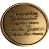 Serenity Peace Within The Storm Color Rainbow Bronze Medallion Chip