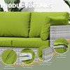 Pakunoda 8 pcs Outdoor Cushion Slipcovers Outdoor Patio Cushions Covers