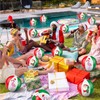 Jetec 12 Pcs Christmas in July Beach Balls 12" Inflatable