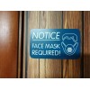 FACE MASK REQUIRED Engraved Small Business Notice Sign | Office