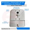 Kit Dispensador Gel Y Termómetro K9 Pro + Pedestal +