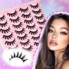 Losha Lashes Spiky Manga Lashes 14 Pairs Wispy False Eyelashes