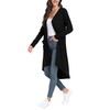 GRECERELLE Women's Long Cardigan Elegant Thin Ribbed Long Sleeve with