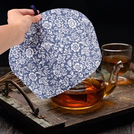 DOITOOL Tea Pot Cover, Scandinavian Style, Stylish, Flower, Flower, Insulated, Thermal, Tea, Coffee, Dust Cover, Kettle Cover, 13.0 x 13.0 x 9.1 inches (33 x 33 x 23 cm)