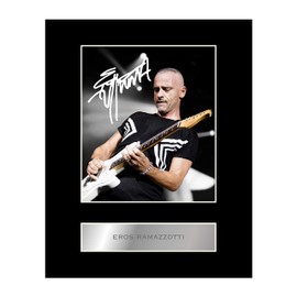 Eros Ramazzotti Signed Mounted Photo Display #1