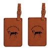 Australian Cattle Dog Standing Luggage Tag 2 Pack L1302