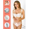 Rosme Womens Balconette Bra with Padded Straps, Collection Kamila, Ivory,