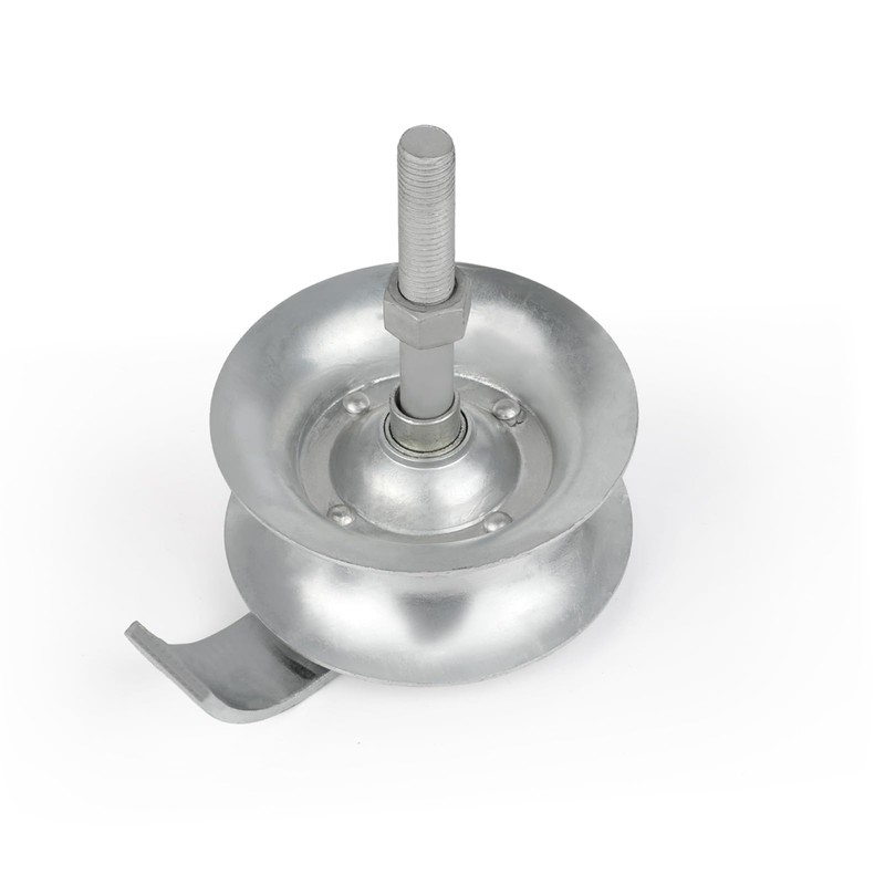 Wmebee 2 Pack Sliding Gate Rollers 5" Steel Pipe Track