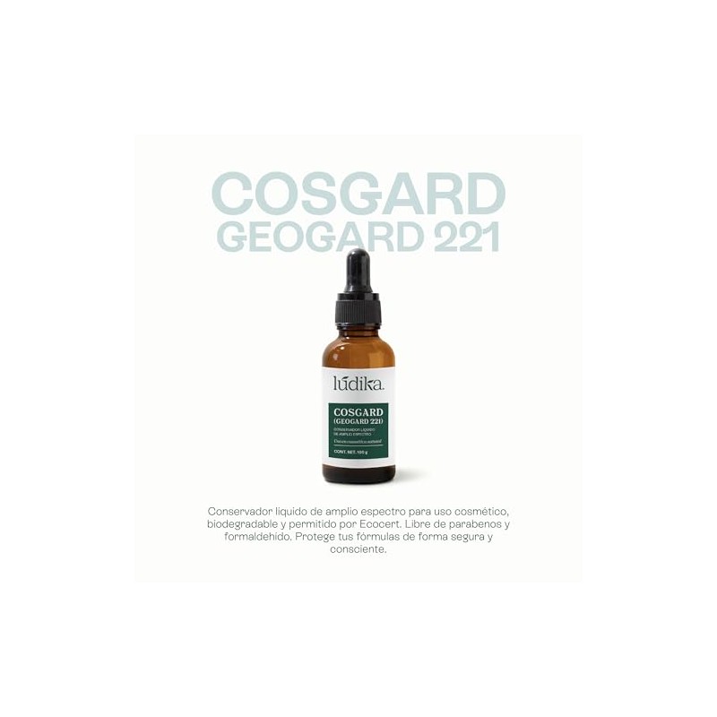 Conservador Cosmético Cosgard 100 ml | Amplio Espectro Antimicrobiano |