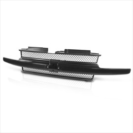 Factory Style Square Mesh Front Bumper Grille Grill Compatible with 02-05 Chevy Trailblazer,Black