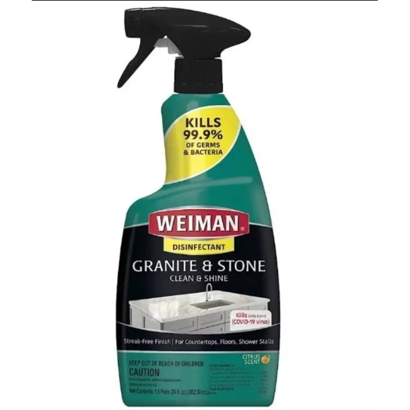 Weiman GRANITE & STONE Streak-Free CLEANER Shine Marble Tile Floor