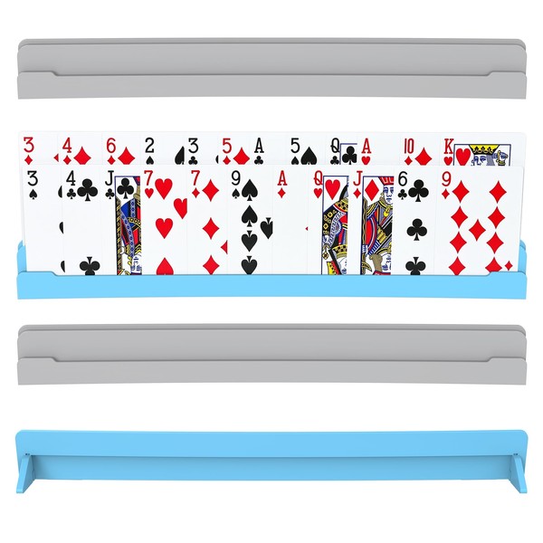 Set of 4 Playing Cards Holders for Seniors Adults –