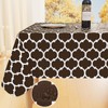 smiry Rectangle Table Cloth Cover, Waterproof Vinyl Tablecloth with Flannel