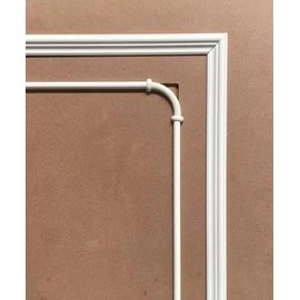 Wall Molding Trim,Flexible,Peel and Stick Door Mouldings,Chair Rail Panel Molding,Corner Moulding Décor Lines for Wall Floor Ceiling Mirror Cabinet Door,0.6in x 10ft White