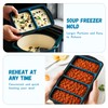 GORCI Silicone Freezer Tray With Lid, 8 Large 1 Cup