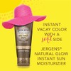 Jergens Natural Glow Instant Sun Sunless Tanning Moisturizer + Bronzer,