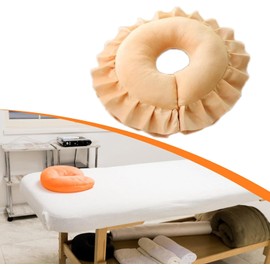 Reposacabezas de facial para cama, equipo de soporte facial para dormir boca abajo, hogar, bronceado en playa, Amarillo