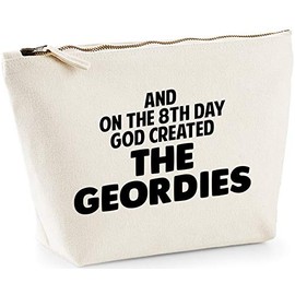 Hippowarehouse And on the 8th day God created The Geordies printed make up cosmetic wash bag 18x19x9cm