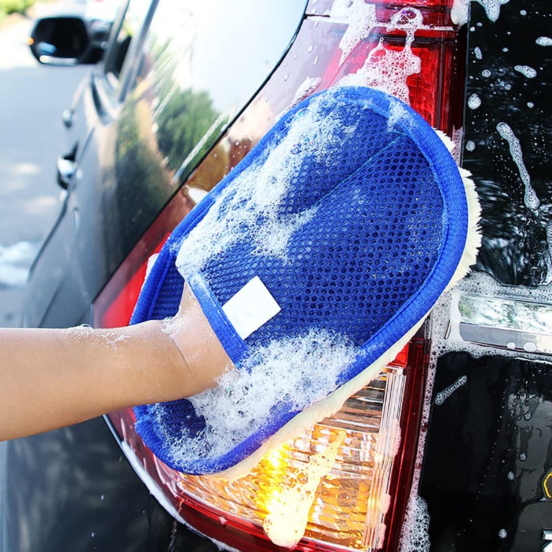 Tiardey Imitation Wool Mitt Car Wash Mitt Car Cleaning Ultra