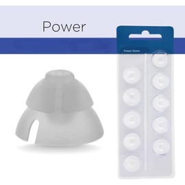 Power Domes 8mm Double Vent Hearing Aid for Oticon Replacements, Oticon Minifit Double Vent Bass Domes, 2 Pack of 10 Each (Total 20Pcs)