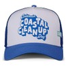 Coastal Clean Up Day White/Blue Trucker Cap, HFT-CleanUpDay-White-Blue-#33469