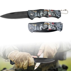 Tomedeks Multi-Function Stainless Steel Folding Tool Multi Tool Garden Tools Camping Portable Including Key Ring For Home Improvement And Camping Fishing Hiking（A） (blue)