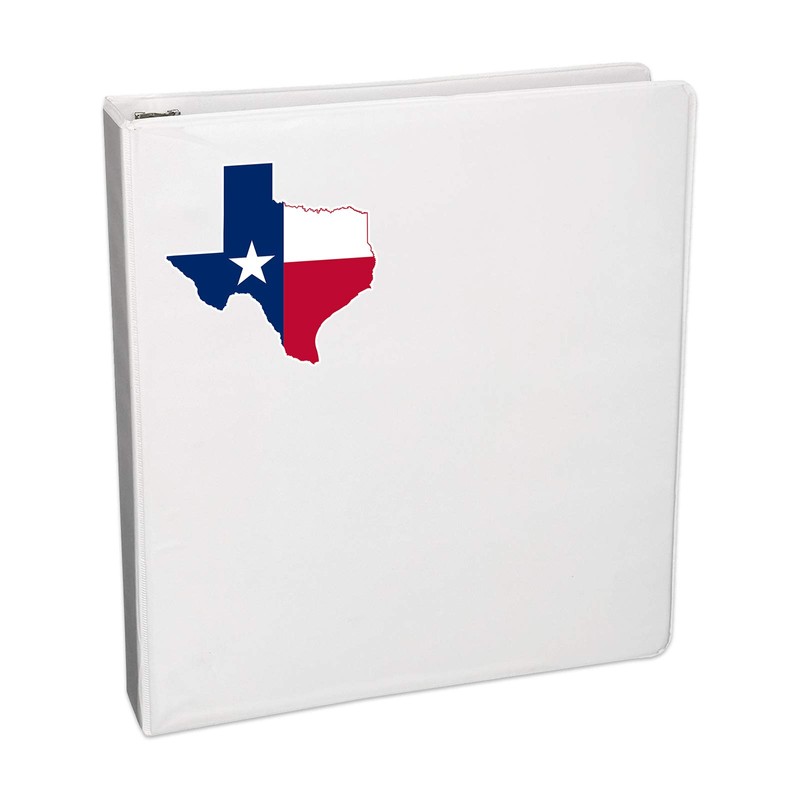 Texas State Map Flag Sticker Decal Notebook Car Laptop 4"