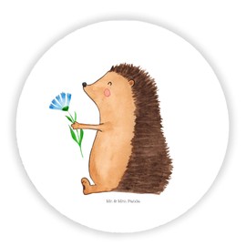 Mr. & Mrs. Panda Round Magnet Hedgehog Flowers Gift Souvenir Magnet Good Mood Get Well Wishes Pin Board Magnet Funny Sayings Motif Magnets