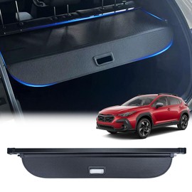 AceRide Retractable Cargo Cover for 2024 2025 Subaru Crosstrek, Anti-Peeping Rear Trunk Cover Luggage Privacy Security Shield Shade(Carbon Fiber)