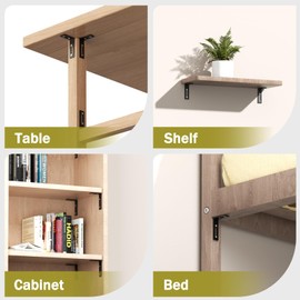 Pack of 16 Angle Connectors, Black, Metal Angle 90 Degrees, 40 x 60 mm, Stainless Steel Angle Adjustable Mounting Brackets, with 34 Screws, Shelf Angle for Table, Chair, Bookcase, Cabinets