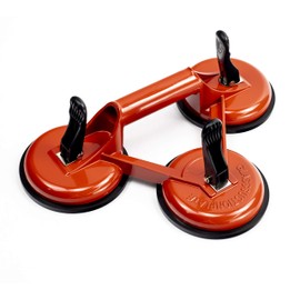 Triple Suction Cup Lifter – 3 Heavy Duty Suction Cups with Attached Suction Cup Handle – Suction Cup Glass Lifter