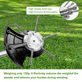 Steel Wire Grass Trimmer Head: Trimmer Replacement Head, Wire Weed Trimmer Head Weed Remover Tool, 6Inch Wired Trimmer Blade, for Lawn Mower Tray