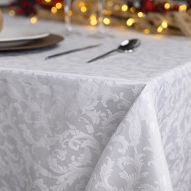 GDN Napkin Set 6 Pieces Christmas White Jacquard 45 x 45 cm 100% Made in Italy